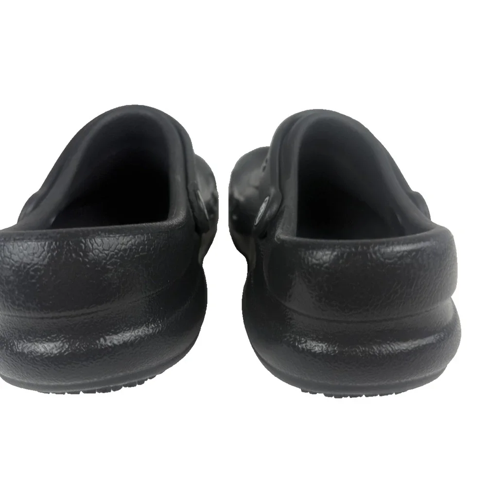 Crocs Bistro Black Work Clogs Unisex Men 5 Women 7 Slip Resistant Chef Nurse EUC